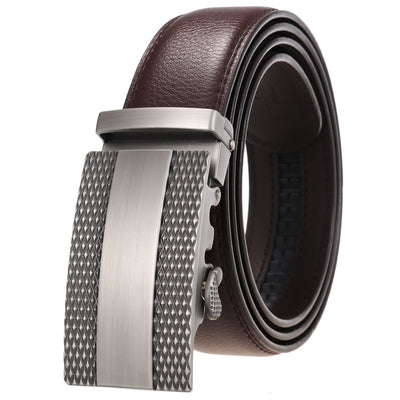 Cinturón de Cuero para Hombre con Hebilla Automática Ajustable - Image 23