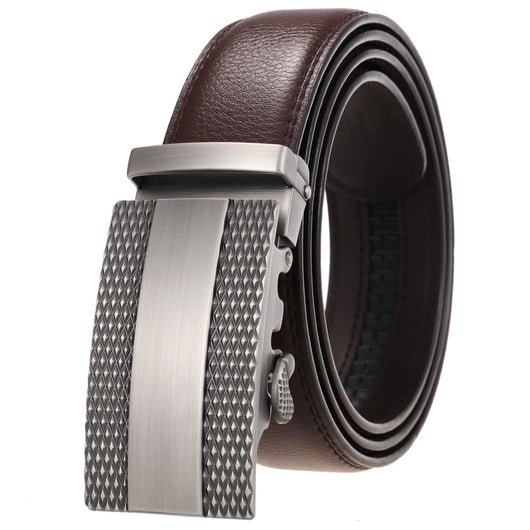 Cinturón de Cuero para Hombre con Hebilla Automática Ajustable - Image 23