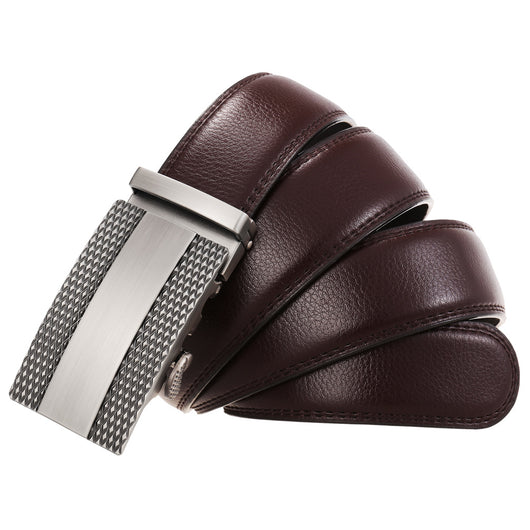 Cinturón de Cuero para Hombre con Hebilla Automática Ajustable - Image 25