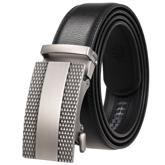 Cinturón de Cuero para Hombre con Hebilla Automática Ajustable - Image 26