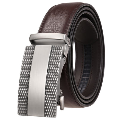 Cinturón de Cuero para Hombre con Hebilla Automática Ajustable - Image 28