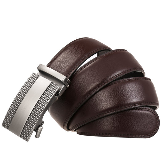 Cinturón de Cuero para Hombre con Hebilla Automática Ajustable - Image 30