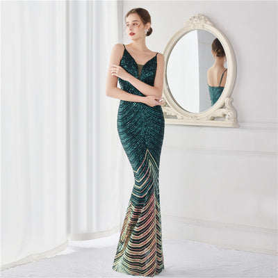 Vestido de Fiesta Largo Elegante Ajustado para Eventos Especiales - Image 9