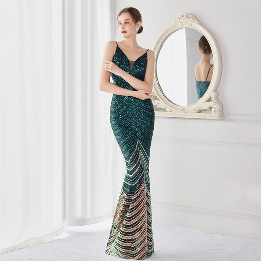 Vestido de Fiesta Largo Elegante Ajustado para Eventos Especiales - Image 9