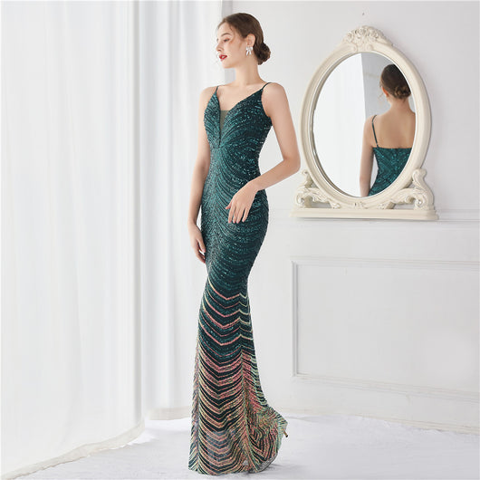 Vestido de Fiesta Largo Elegante Ajustado para Eventos Especiales - Image 10
