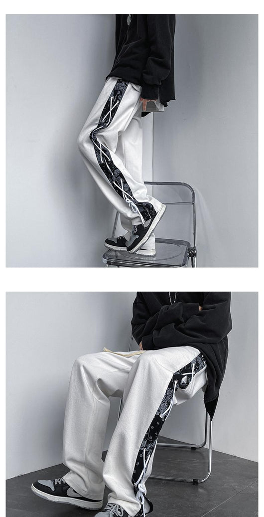 Overol de Invierno Estilo Urbano con Estampado Flor de Cashew para Hombre - Image 15