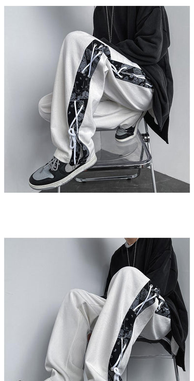 Overol de Invierno Estilo Urbano con Estampado Flor de Cashew para Hombre - Image 17