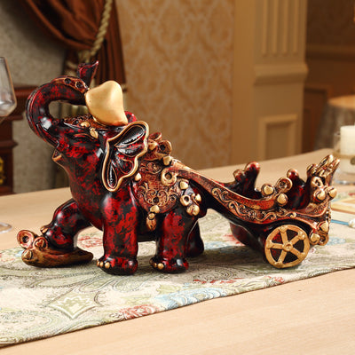 Soporte para Botellas de Vino con Elefante Decorativo en Resina - Image 6