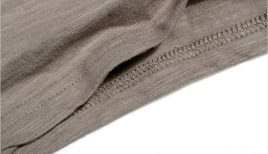 Camiseta Básica Hombre Cuello V Algodón Slub - Verano - Image 22