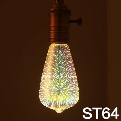Bombilla LED Decorativa 3D Fuegos Artificiales - Múltiples Formas y Voltajes - Image 16