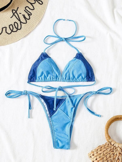 Bikini Triángulo con Bolsa Integrada para Mujer - Image 20