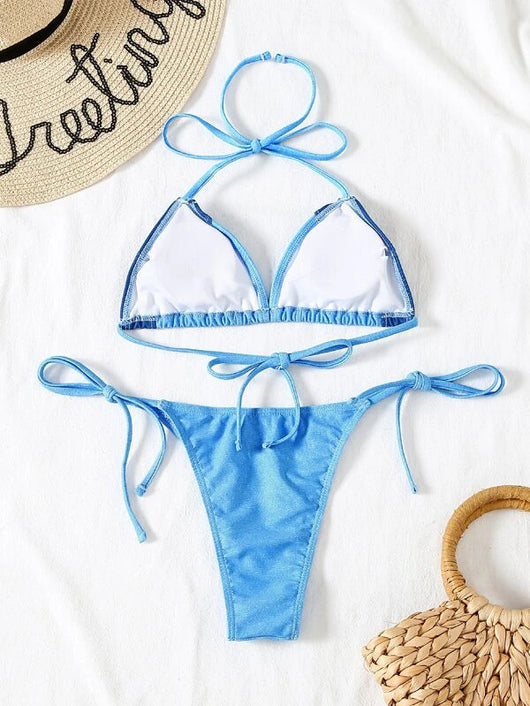 Bikini Triángulo con Bolsa Integrada para Mujer - Image 21