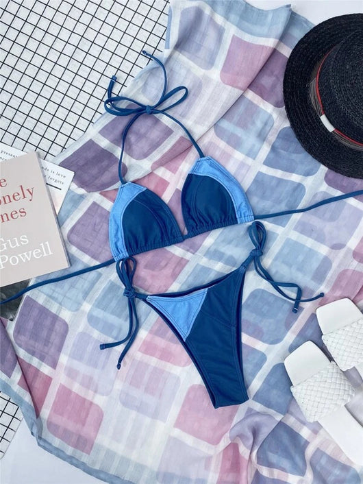 Bikini Triángulo con Bolsa Integrada para Mujer - Image 31