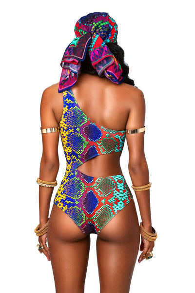 Traje de Baño Entero Estampado Serpiente con Efecto Reductor - Image 7