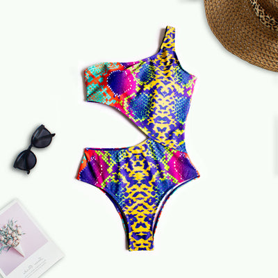 Traje de Baño Entero Estampado Serpiente con Efecto Reductor - Image 12