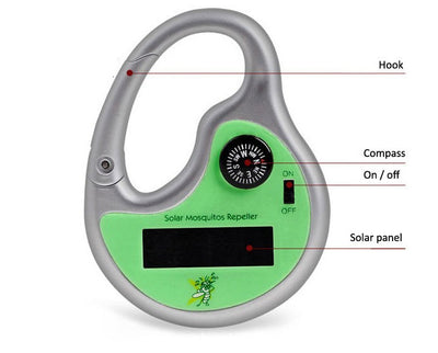 Repelente Ultrasónico de Mosquitos con Carga Solar Portátil - Image 12