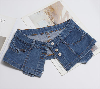 Faja Denim Versátil con Detalles Decorativos para Mujer - Image 12