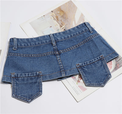 Faja Denim Versátil con Detalles Decorativos para Mujer - Image 14