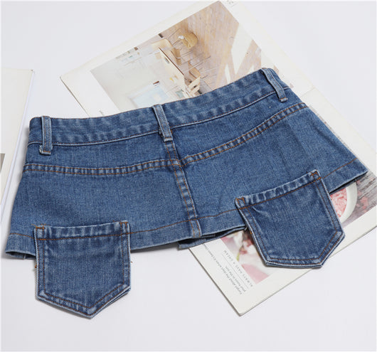 Faja Denim Versátil con Detalles Decorativos para Mujer - Image 14