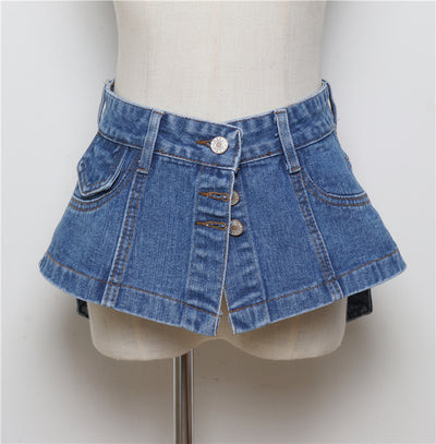 Faja Denim Versátil con Detalles Decorativos para Mujer - Image 20