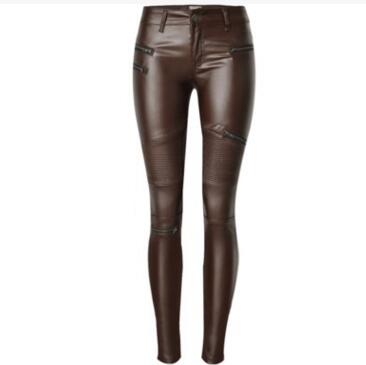 Leggings de Cintura Alta en Cuero Vegano Ecológico SLEEK-2 - Image 3
