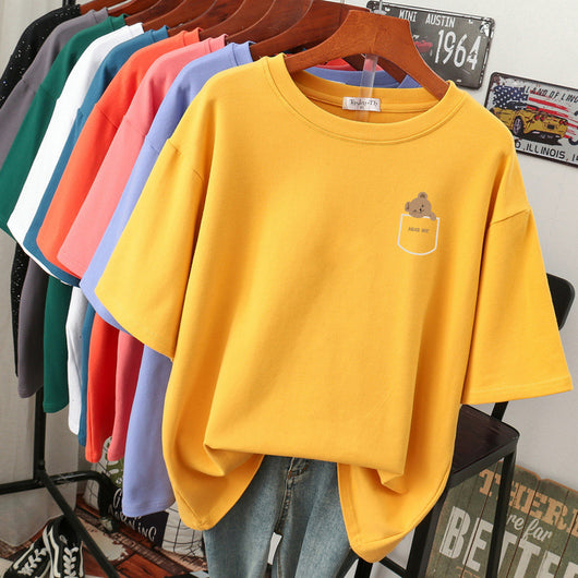 Blusa Cómoda de Algodón Puro para Mujer - Talla Grande - Image 11