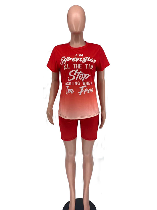 Traje Casual Mujer con Estampado de Letras y Degradado - Image 13
