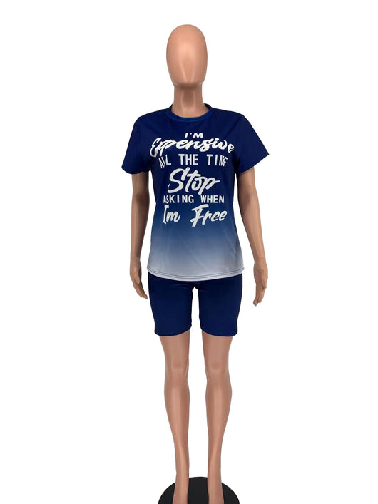 Traje Casual Mujer con Estampado de Letras y Degradado - Image 18