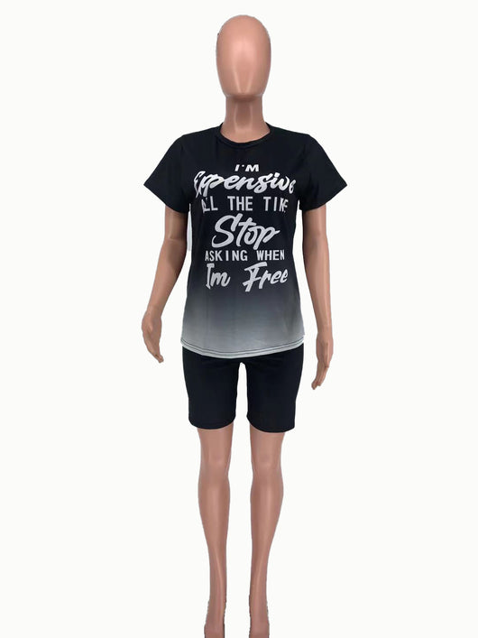 Traje Casual Mujer con Estampado de Letras y Degradado - Image 22