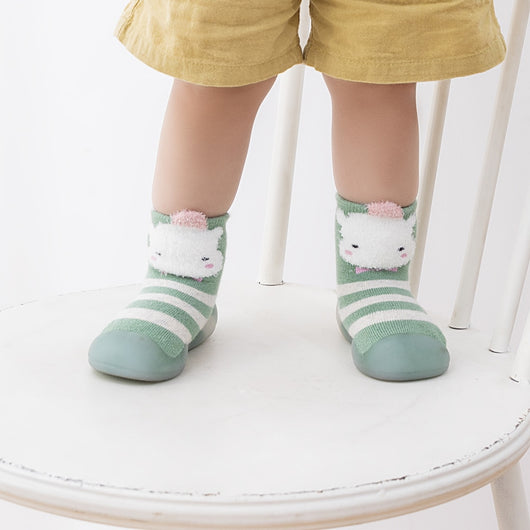 Calcetines Zapato Antideslizante de Tubo Medio para Bebés y Niños Pequeños - Image 25