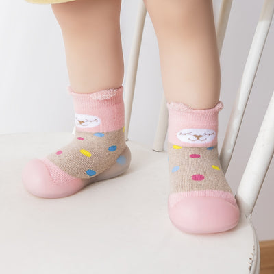 Calcetines Zapato Antideslizante de Tubo Medio para Bebés y Niños Pequeños - Image 42
