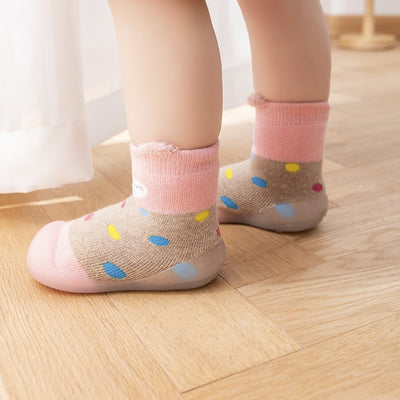 Calcetines Zapato Antideslizante de Tubo Medio para Bebés y Niños Pequeños - Image 44