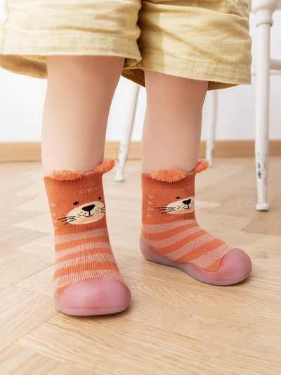 Calcetines Zapato Antideslizante de Tubo Medio para Bebés y Niños Pequeños - Image 48