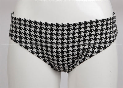 Bikini Estampado Cuadros con Lazo Cruzado - Image 23
