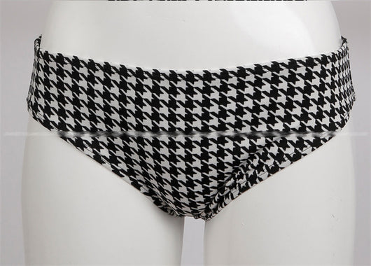 Bikini Estampado Cuadros con Lazo Cruzado - Image 23
