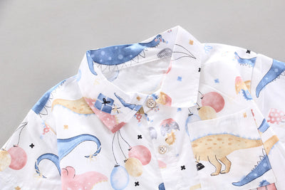 Traje Infantil Estilo Vaquero de Manga Corta para Niños - Image 11