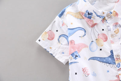 Traje Infantil Estilo Vaquero de Manga Corta para Niños - Image 12