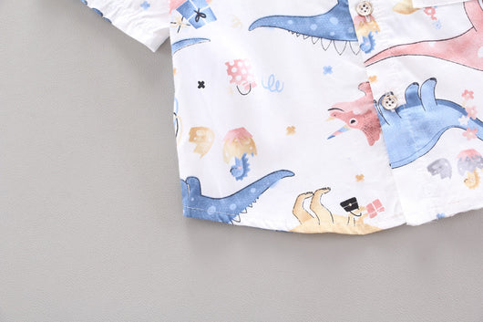 Traje Infantil Estilo Vaquero de Manga Corta para Niños - Image 15