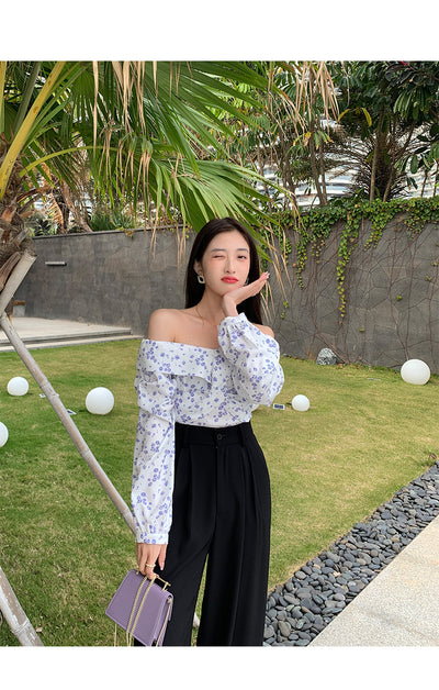Blusa Floral Asimétrica de Manga Larga para Mujer - Diseño Exclusivo - Image 16