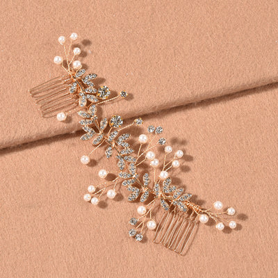 Peineta de Novia Plateada con Flores - Tocado para Boda - Image 7