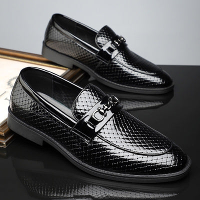 Zapatos de Cuero Ejecutivos Estilo Británico Minimalista para Hombre - Image 4