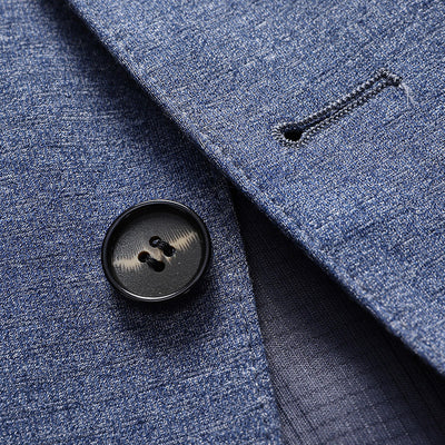 Saco de Vestir Entallado Liso para Hombre - Image 10