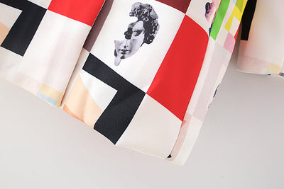 Saco Blazer Doble Botonadura con Estampado Graffiti para Mujer - Image 19