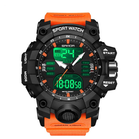 Reloj Despertador Multifuncional con Luz Verde y Sensor Fotoeléctrico - Resistente al Agua y Golpes - Image 5