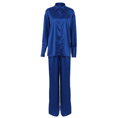 Conjunto de Dos Piezas: Blusa Azul y Pantalón Largo Dinklein - Image 10