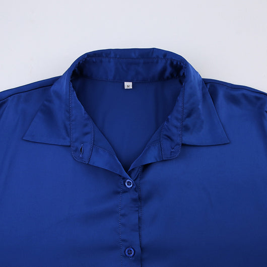 Conjunto de Dos Piezas: Blusa Azul y Pantalón Largo Dinklein - Image 12