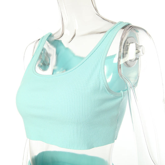 Conjunto de Crop Top Tejido Ligero para Verano - Image 28