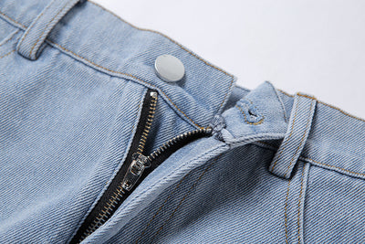 Jeans Rotos de Cintura Alta y Pierna Ancha para Mujer - Estilo Verano - Image 17