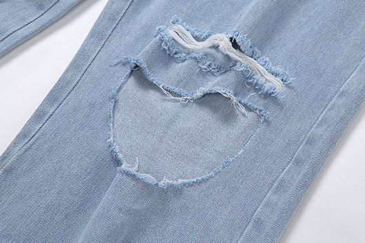 Jeans Rotos de Cintura Alta y Pierna Ancha para Mujer - Estilo Verano - Image 19