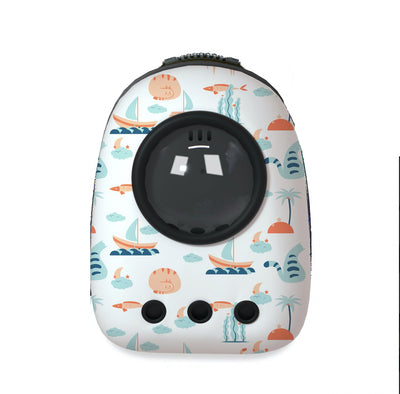 Mochila Transportadora de Gato Cápsula Espacial - Bolsa Escolar para Mascotas - Image 11